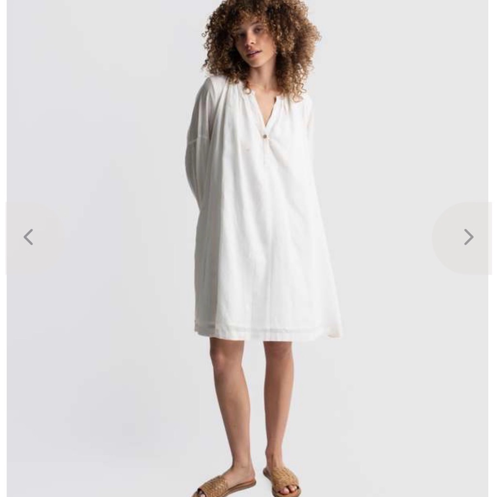 World Of Crow Lightweight White Tunic Dress — image 2 of 7